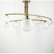 Aure – современная подвесная люстра в латунном каркасе | Line F | Арт. SGJ8/9 AB 