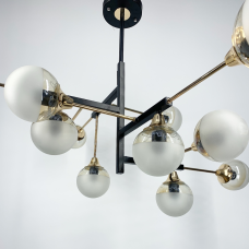 Геометрическая люстра на 6 или 12 ламп. | Line F | Арт. 907 