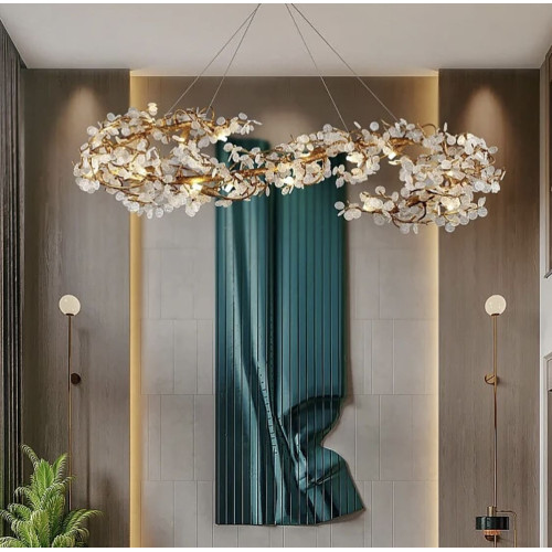 Подвесной удлиненный светильник Calathea | Line F | Арт. MD6009-L1200 GD 