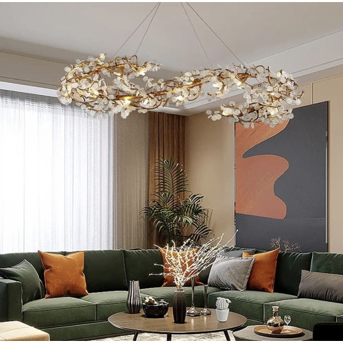 Подвесной удлиненный светильник Calathea | Line F | Арт. MD6009-L1200 GD 
