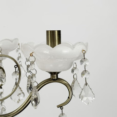 Класична люстра-підсвічник на 6 ламп у сатиновому корпусі Ø 60 см | Арт. 6028/6 | Line F