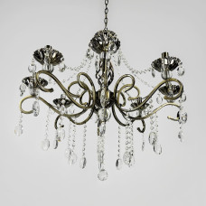 Класична люстра-підсвічник на 8 ламп у бронзовому корпусі Ø 70 см | Арт. 6071/8 AB | Line F