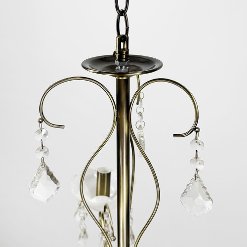 Класична люстра-підсвічник на 8 ламп у сатиновому корпусі Ø 70 см | Арт. 6028/8 | Line F Класична люстра-підсвічник на 8 ламп у сатиновому корпусі Ø 70 см | Арт. 6028/8 | Line F