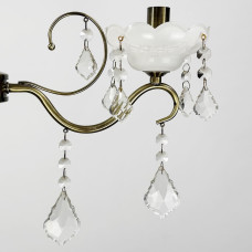 Класична люстра-підсвічник на 8 ламп у сатиновому корпусі Ø 70 см | Арт. 6028/8 | Line F