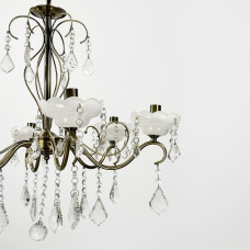 Класична люстра-підсвічник на 8 ламп у сатиновому корпусі Ø 70 см | Арт. 6028/8 | Line F