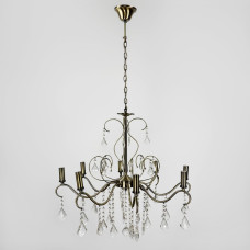 Класична люстра-підсвічник на 8 ламп у сатиновому корпусі Ø 70 см | Арт. 6028/8 | Line F