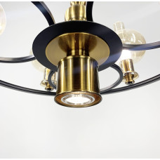 Класична підвісна люстра з 7 янтарними плафонами | Арт. ZL 1570/6 A | Line F