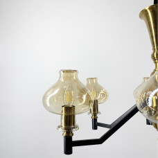 Дизайнерская подвесная люстра на 6 плафонов | Line F | Арт. ZL1475/6 