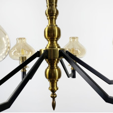 Дизайнерская подвесная люстра на 6 плафонов | Line F | Арт. ZL1475/6 