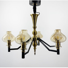 Дизайнерская подвесная люстра на 6 плафонов | Line F | Арт. ZL1475/6 