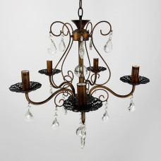 Вишукана люстра-підсвічник на 5 ламп у корпусі Ø 50 см | Арт. 6216/5 | Line F