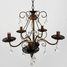 Вишукана люстра-підсвічник на 5 ламп у корпусі Ø 50 см | Арт. 6216/5 | Line F