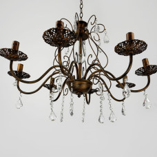 Вишукана люстра-підсвічник на 8 ламп у корпусі Ø 70 см | Арт. 6216/8 | Line F