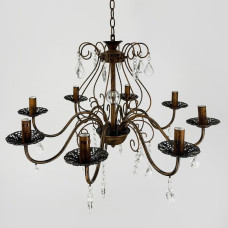 Вишукана люстра-підсвічник на 8 ламп у корпусі Ø 70 см | Арт. 6216/8 | Line F