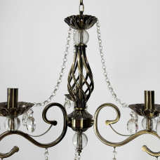 Класична люстра-підсвічник на 3 лампи у бронзовому корпусі Ø 50 см | Арт. 6071/3 AB | Line F
