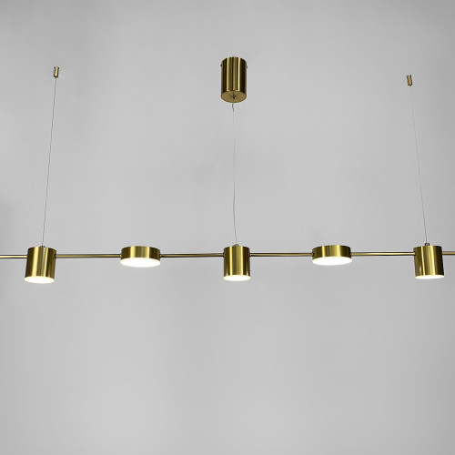Удлиненная латунная люстра LUMINA LUX | Line F | Арт. MJ117/5 AB 