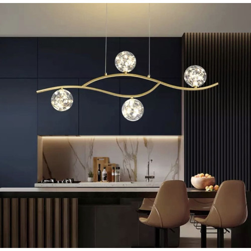 Удлиненный светильник с LED элементами | Line F | Арт. YQ318/4 AB 