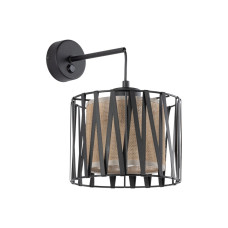 Бра, настенный светильник TK Lighting 5950 Harmony E27 1x15W IP20 коричневый