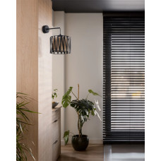 Бра, настенный светильник TK Lighting 5950 Harmony E27 1x15W IP20 коричневый