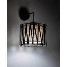 Бра, настенный светильник TK Lighting 5950 Harmony E27 1x15W IP20 коричневый