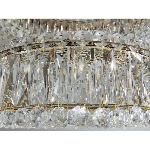 Подвесная люстра LED 8693-600+400GD золото 85Вт