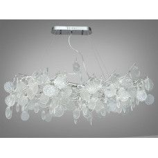 Інноваційна, довершена кришталева люстра видовженої форми під 12 ламп G9