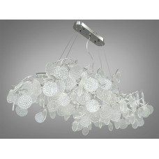 Інноваційна, довершена кришталева люстра видовженої форми під 12 ламп G9