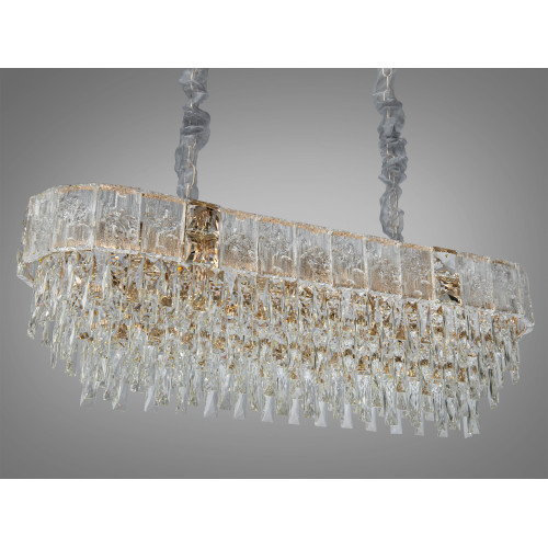 Хрустальная люстра овальной формы для гостиной (арт. D893-900x300G)