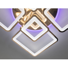 LED люстра на пульті з димером і різнобарвним підсвічуванням, 150W