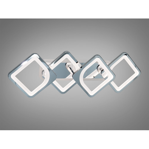 Люстра стельова LED Diasha серія 8060 золото 70Вт (арт. H8060/2+2HR 3col dim)