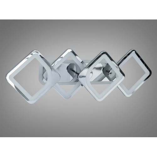 Люстра стельова LED Diasha серія 8060 золото 70Вт (арт. H8060/2+2HR 3col dim)