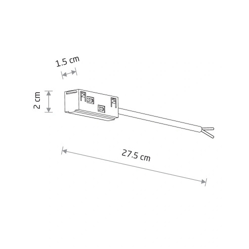 Ввід живлення Nowodvorski 11621 LVM Outside Power Supply Conductive Module IP20 білий