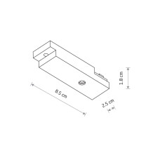 Ввод питания Nowodvorski 11321 UT-LVM IP20 черный