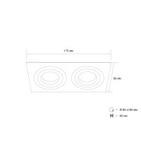 Точечный светильник MJ-Light SN-102S BK