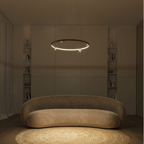 Люстра MJ-Light LOOP D740 4000K GD 12030