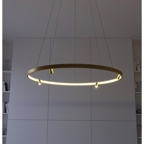 Люстра MJ-Light LOOP D740 4000K GD 12030