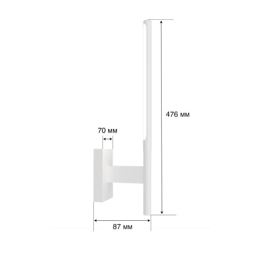 Настінний світильник MJ-Light KONO UP 3200K WH 15018