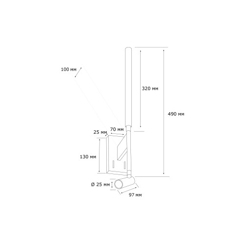 Настінний світильник MJ-Light KONO READ 3200K WH 15004