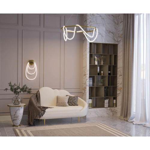 Люстра MJ-Light ROPE D800 4000K GD 10021