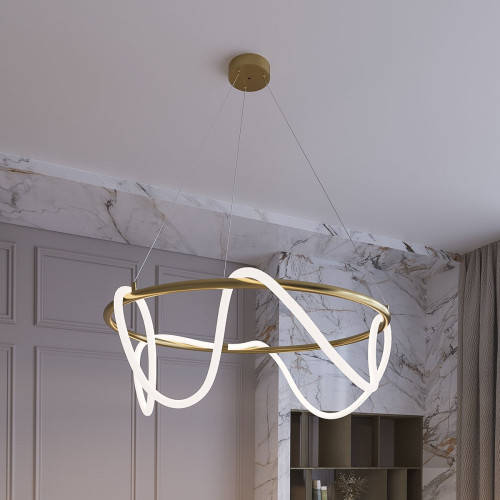 Люстра MJ-Light ROPE D800 4000K GD 10021
