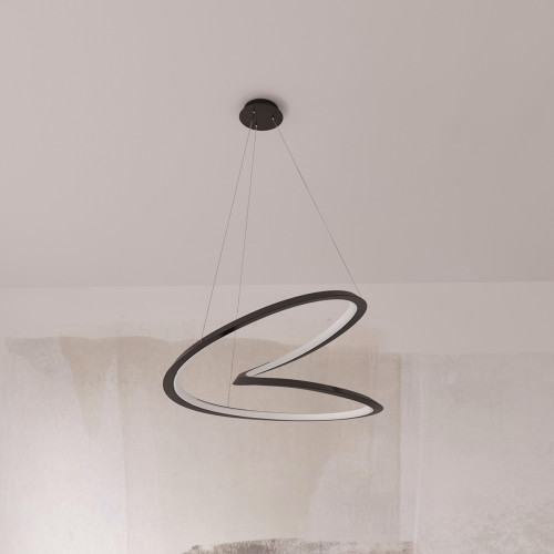 Люстра MJ-Light HELIX D600 4000K BK 12026