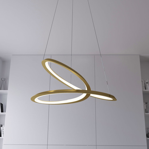 Люстра MJ-Light HELIX D800 4000K GD 12029