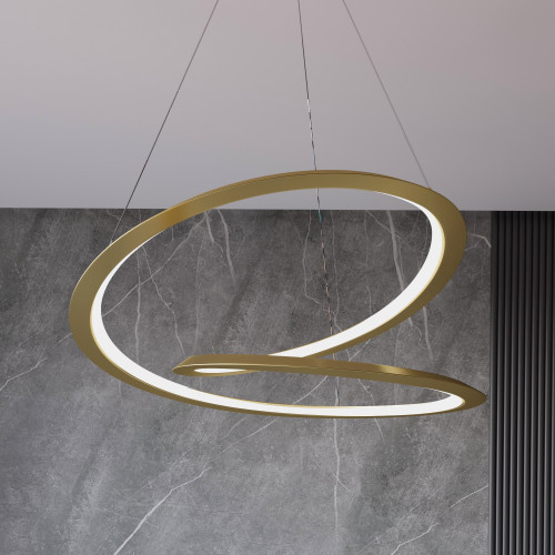 Люстра MJ-Light HELIX D800 4000K GD 12029