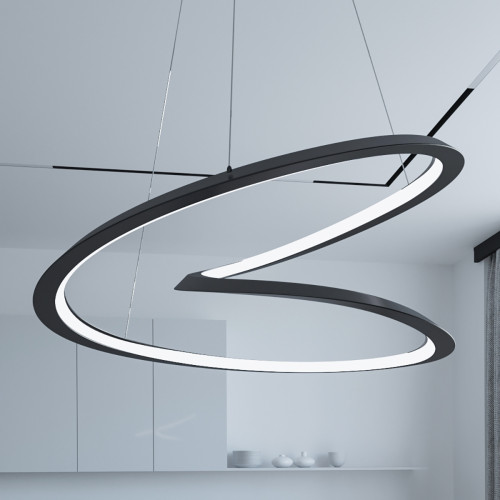 Люстра MJ-Light HELIX D800 4000K BK 12028