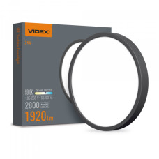 LED Світильник круглий накладний VIDEX 24W 5000K Black