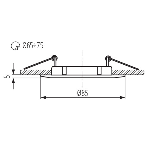 Точковий світильник Kanlux LUTO CTX-DS02B-C/M (2583)