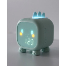 Ночник, настольная лампа с будильником Goldlux 331786 Filip LED 1x1.5W RGB IP20 зеленая
