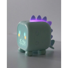 Ночник, настольная лампа с будильником Goldlux 331786 Filip LED 1x1.5W RGB IP20 зеленая