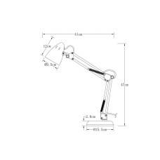 Настільна лампа Italux TB-29928-BK Notari GU10 1x5W IP20 Чорна