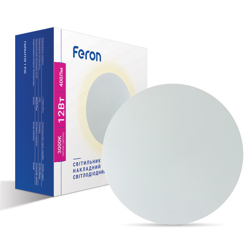 Светодиодный накладной светильник Feron AL8100 12Вт 3000K белый